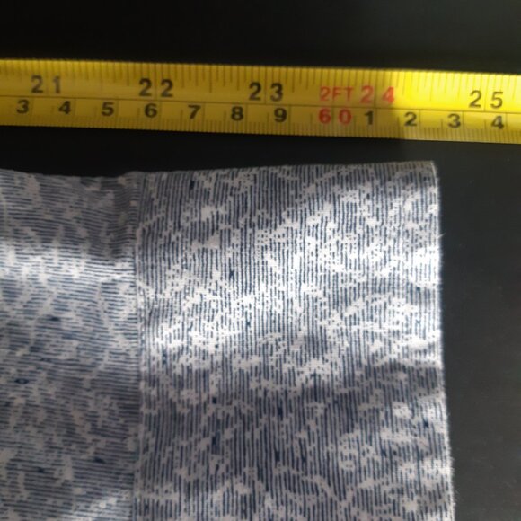 Ben Sherman SZ 15 Cotton Men's Black & White Stripe w/Print Button Up Shirt - Picture 11 of 12